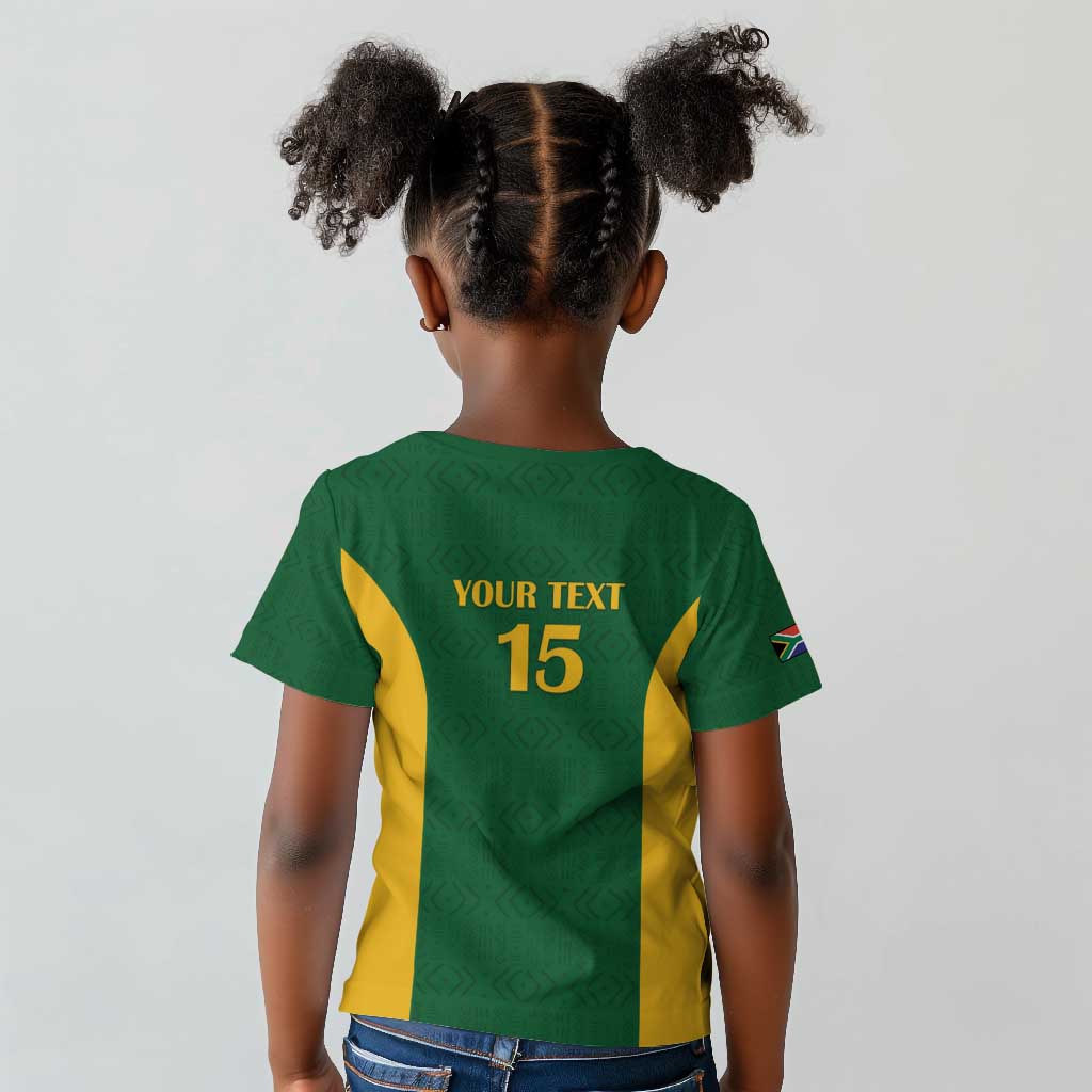 South Africa Hockey Custom Kid T shirt Come On Ama Stokke Stokke - African Pride