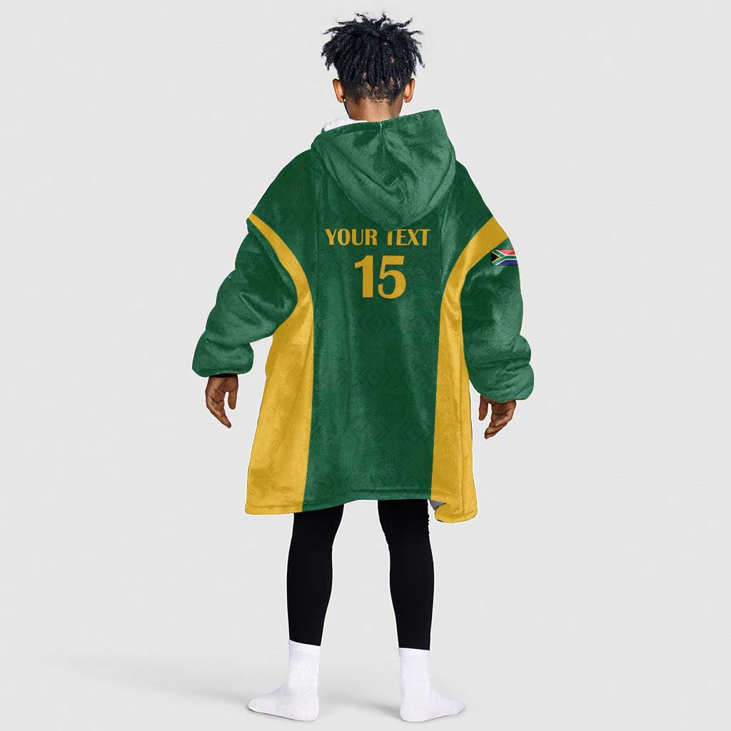 South Africa Hockey Custom Kid Wearable Blanket Hoodie Come On Ama Stokke Stokke - African Pride