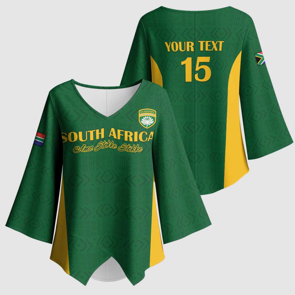 South Africa Hockey Custom Kimono Sleeve Blouse Go Ama Stokke Stokke Go