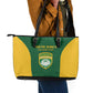 South Africa Hockey Leather Tote Bag Come On Ama Stokke Stokke - African Pride