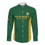 South Africa Hockey Custom Long Sleeve Button Shirt Come On Ama Stokke Stokke - African Pride
