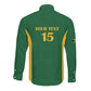 South Africa Hockey Custom Long Sleeve Button Shirt Come On Ama Stokke Stokke - African Pride