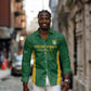 South Africa Hockey Custom Long Sleeve Button Shirt Come On Ama Stokke Stokke - African Pride