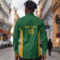 South Africa Hockey Custom Long Sleeve Button Shirt Come On Ama Stokke Stokke - African Pride