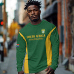South Africa Hockey Custom Long Sleeve Shirt Come On Ama Stokke Stokke - African Pride