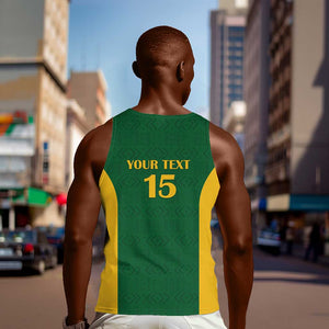 South Africa Hockey Custom Men Tank Top Come On Ama Stokke Stokke - African Pride