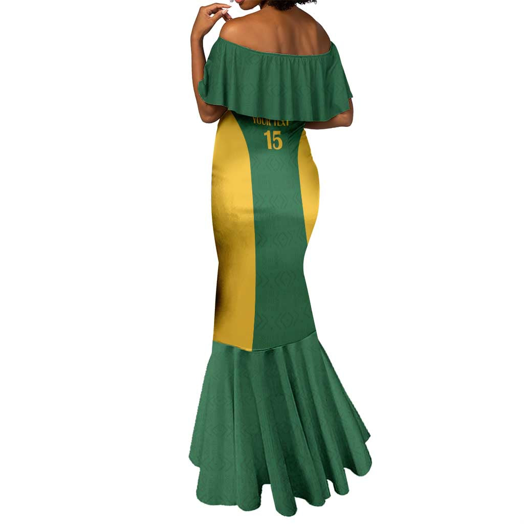 South Africa Hockey Custom Mermaid Dress Come On Ama Stokke Stokke - African Pride