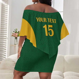South Africa Hockey Custom Off Shoulder Short Dress Come On Ama Stokke Stokke - African Pride