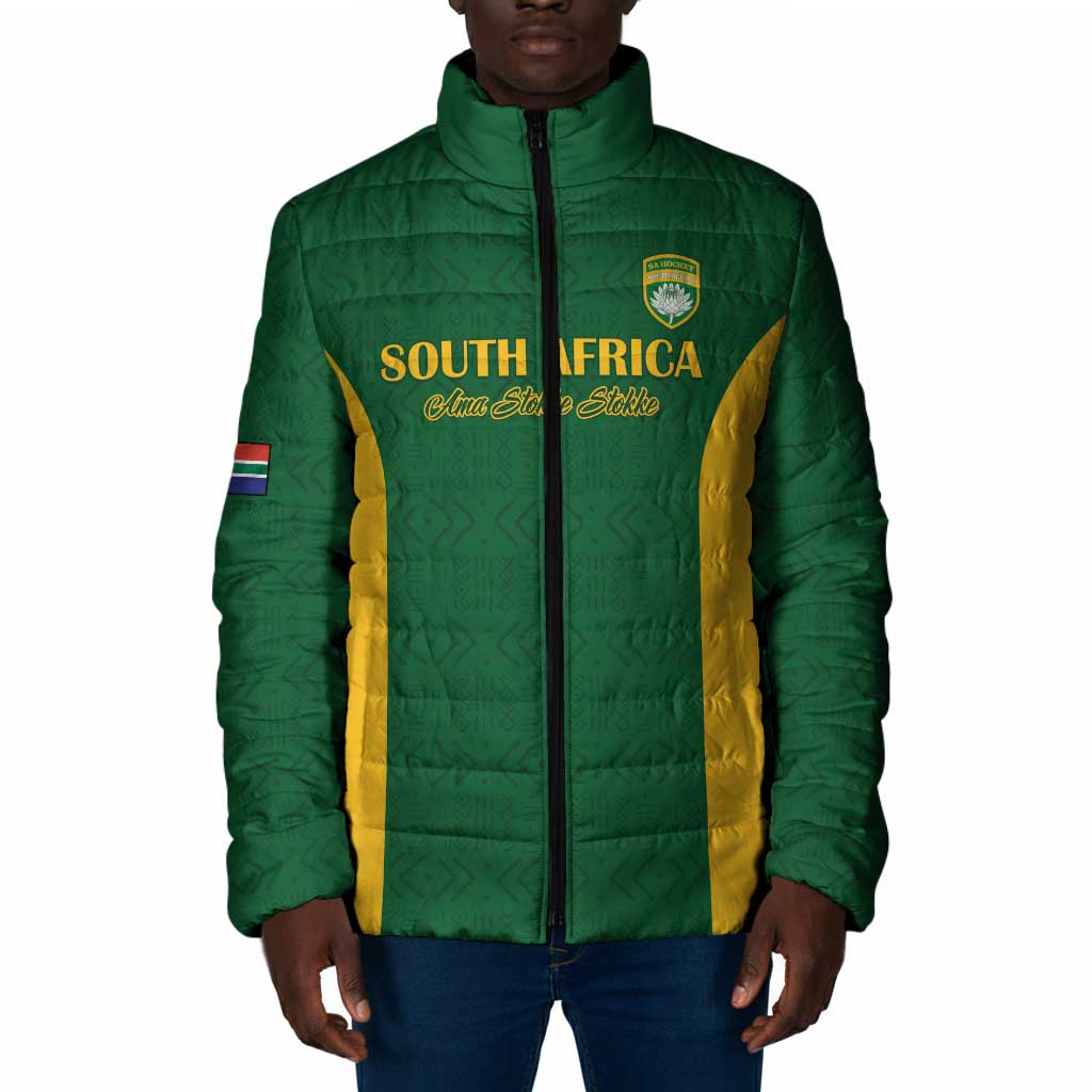 South Africa Hockey Custom Padded Jacket Go Ama Stokke Stokke Go