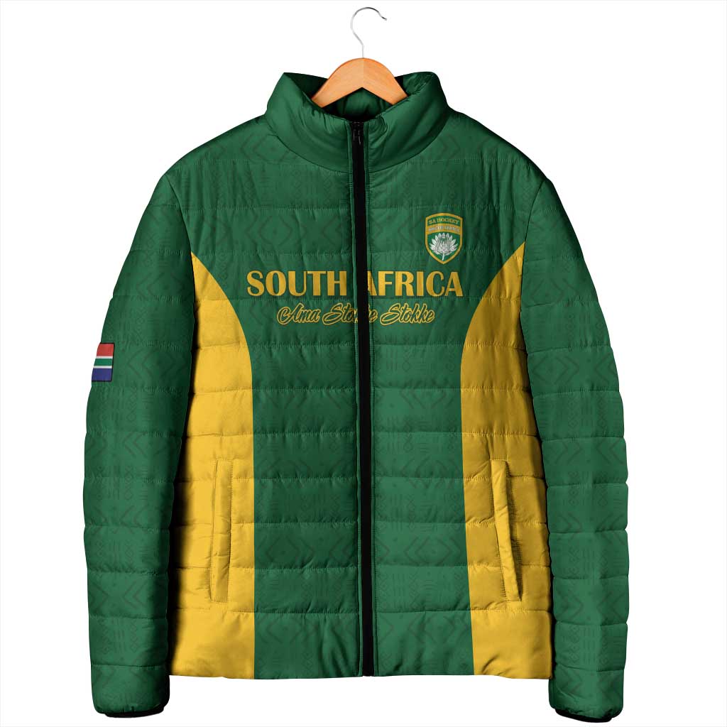 South Africa Hockey Custom Padded Jacket Go Ama Stokke Stokke Go