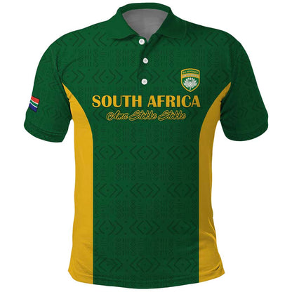South Africa Hockey Custom Polo Shirt Come On Ama Stokke Stokke - African Pride