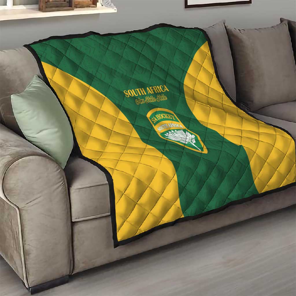 South Africa Hockey Quilt Come On Ama Stokke Stokke - African Pride