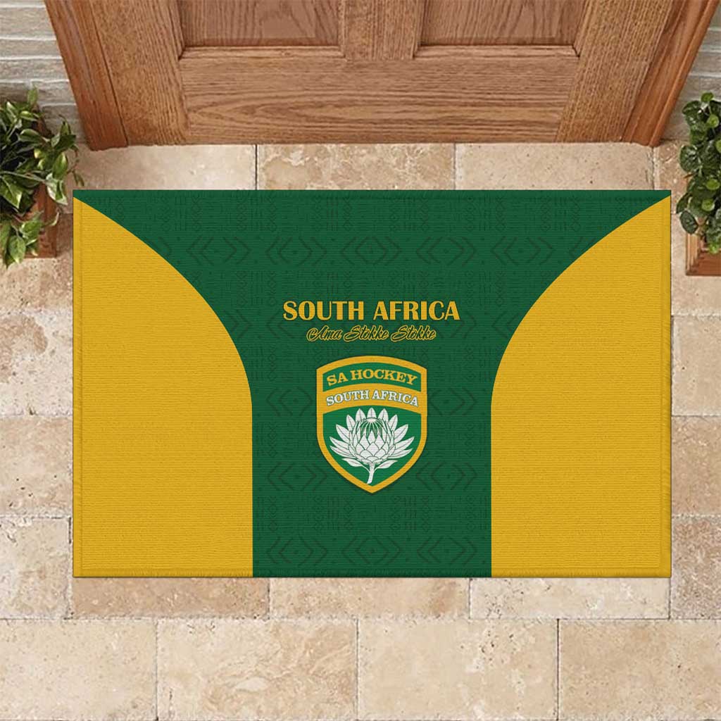 South Africa Hockey Rubber Doormat Come On Ama Stokke Stokke - African Pride
