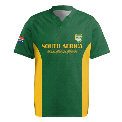 South Africa Hockey Custom Rugby Jersey Come On Ama Stokke Stokke - African Pride