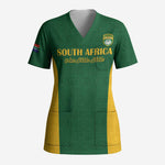 South Africa Hockey Custom Scrub Top Come On Ama Stokke Stokke - African Pride