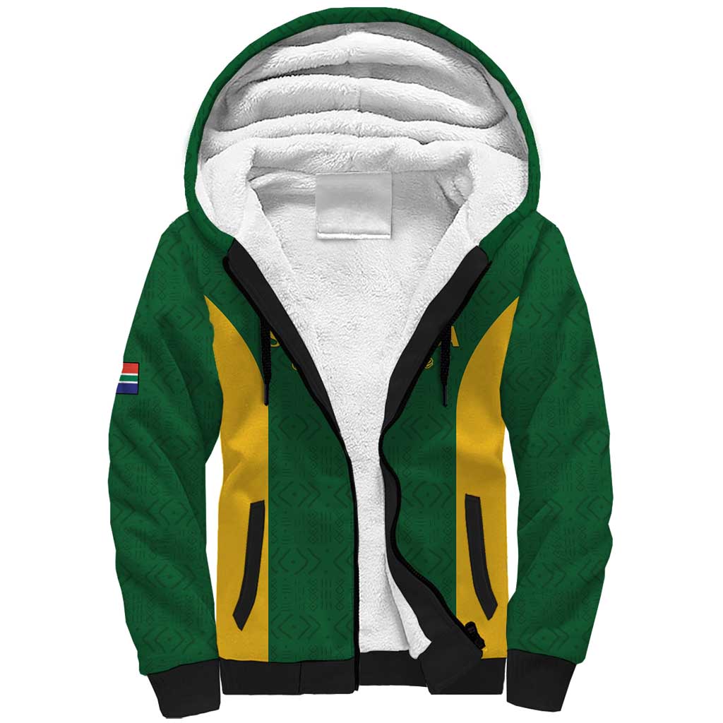 South Africa Hockey Custom Sherpa Hoodie Come On Ama Stokke Stokke - African Pride