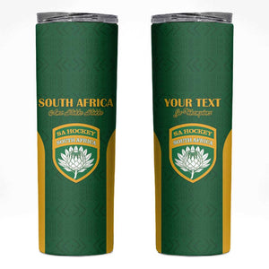 South Africa Hockey Custom Skinny Tumbler Come On Ama Stokke Stokke - African Pride