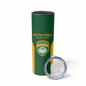 South Africa Hockey Custom Skinny Tumbler Come On Ama Stokke Stokke - African Pride