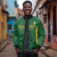 South Africa Hockey Custom Sleeve Zip Bomber Jacket Come On Ama Stokke Stokke - African Pride