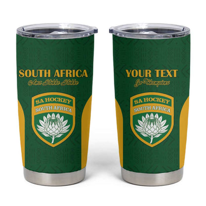 South Africa Hockey Custom Tumbler Cup Come On Ama Stokke Stokke - African Pride