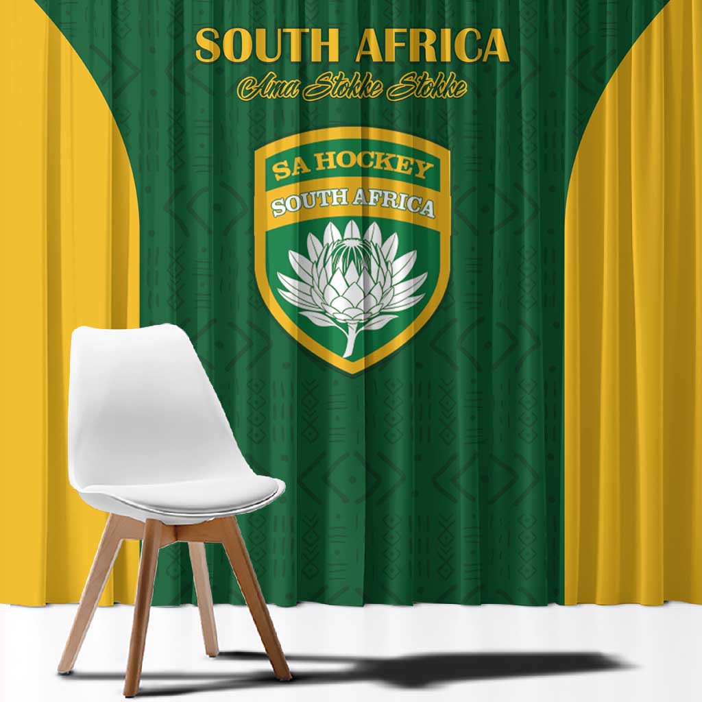 South Africa Hockey Window Curtain Come On Ama Stokke Stokke - African Pride