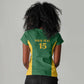 South Africa Hockey Custom Women V-Neck T-Shirt Come On Ama Stokke Stokke - African Pride