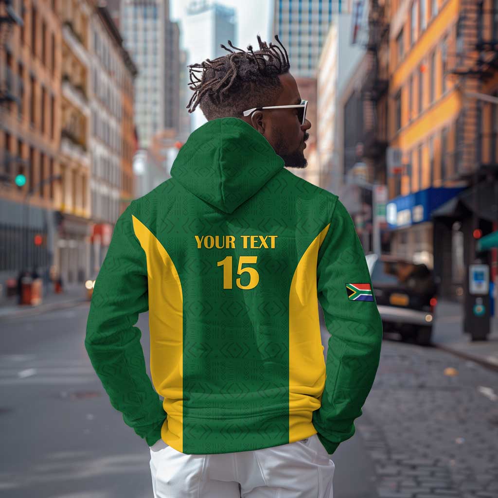 South Africa Hockey Custom Zip Hoodie Come On Ama Stokke Stokke - African Pride