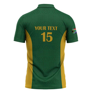 South Africa Hockey Custom Zipper Polo Shirt Go Ama Stokke Stokke Go