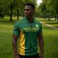 South Africa Hockey Custom Zipper Polo Shirt Go Ama Stokke Stokke Go