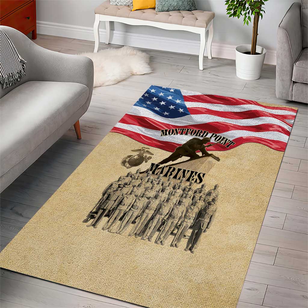 Montford Point Marines Legacy Area Rug First Black U.S. Marines - African Pride