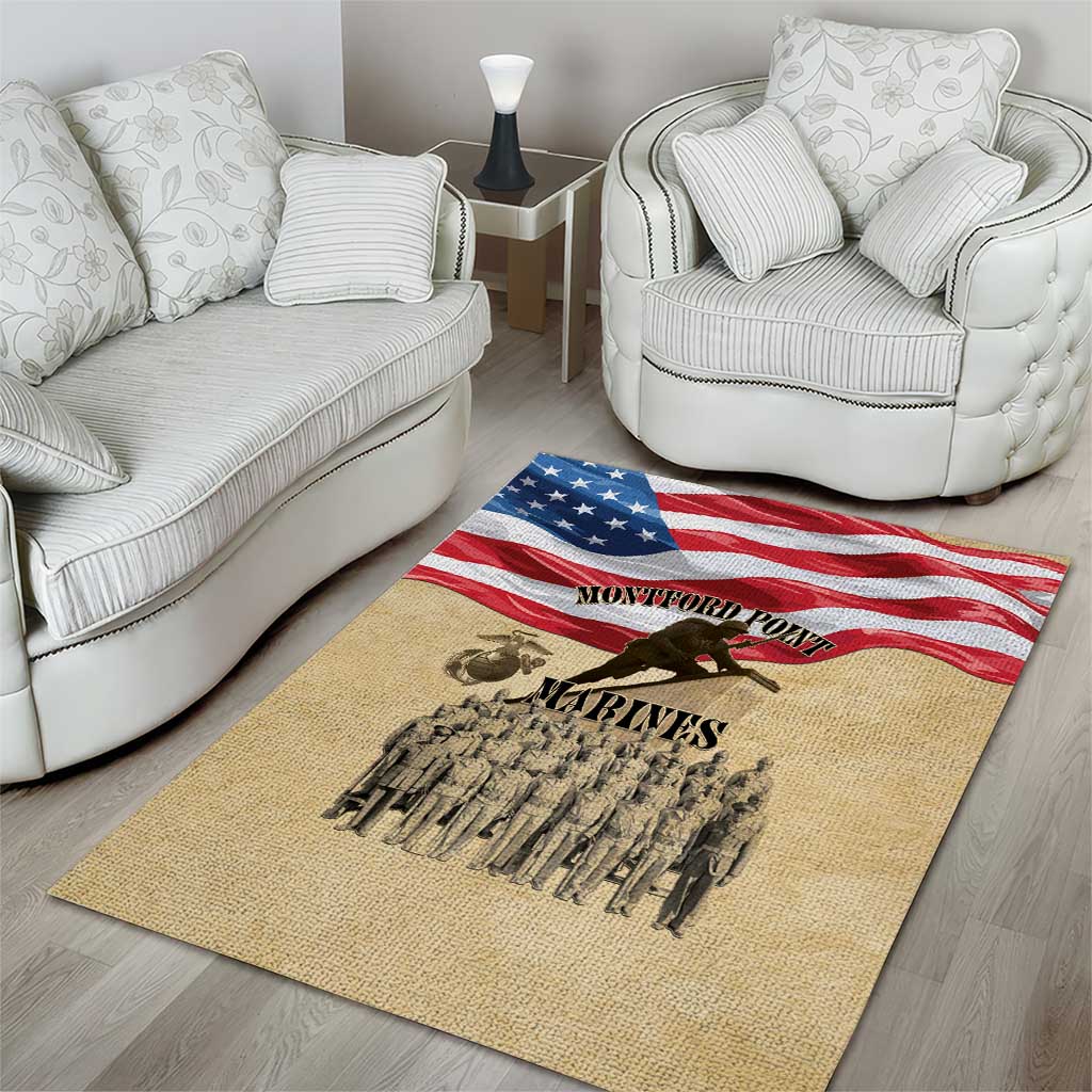 Montford Point Marines Legacy Area Rug First Black U.S. Marines - African Pride