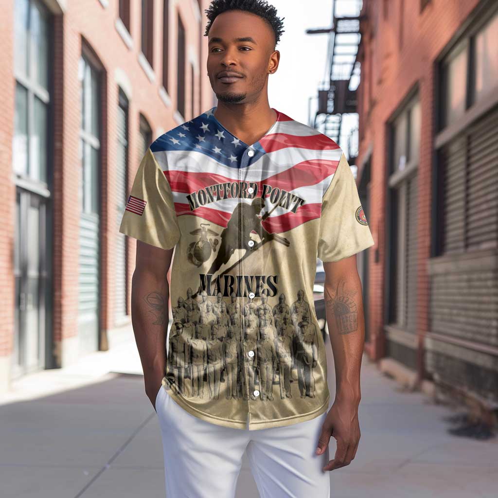 Montford Point Marines Legacy Baseball Jersey First Black U.S. Marines - African Pride