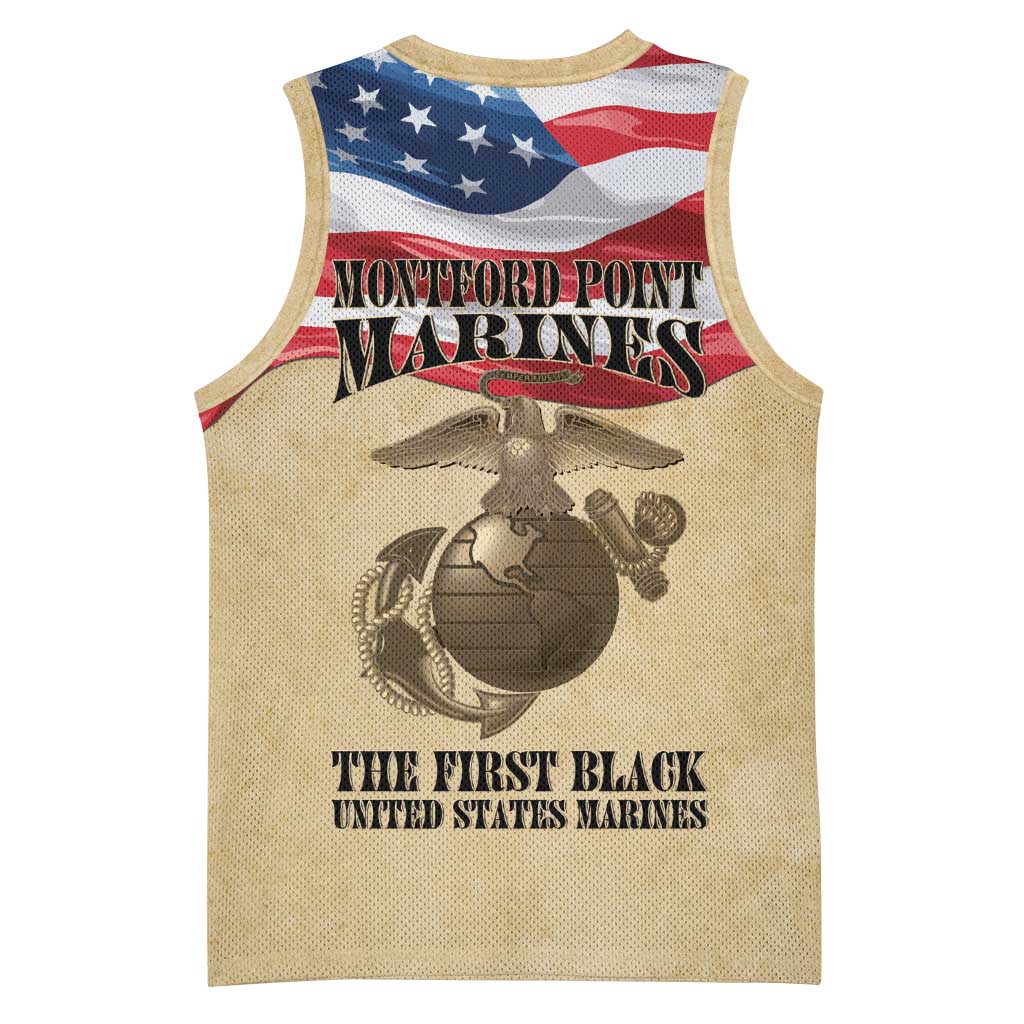 Montford Point Marines Legacy Basketball Jersey First Black U.S. Marines - African Pride