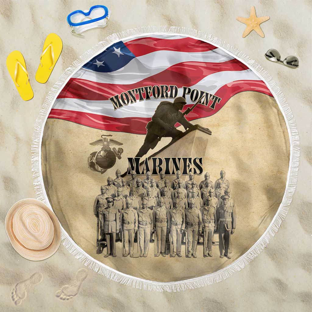 Montford Point Marines Legacy Beach Blanket First Black U.S. Marines - African Pride