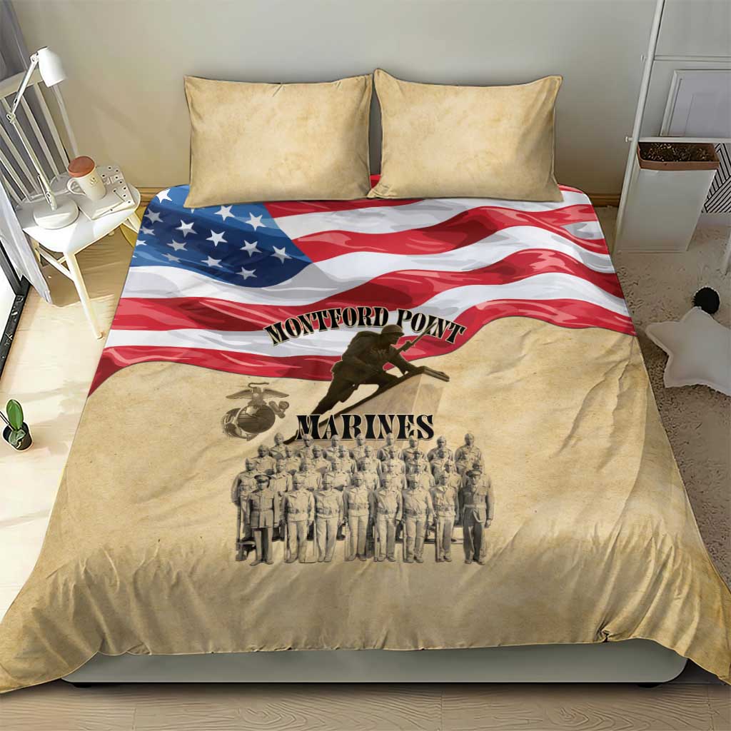 Montford Point Marines Legacy Bedding Set First Black U.S. Marines - African Pride