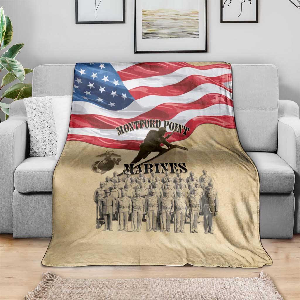 Montford Point Marines Legacy Blanket First Black U.S. Marines - African Pride