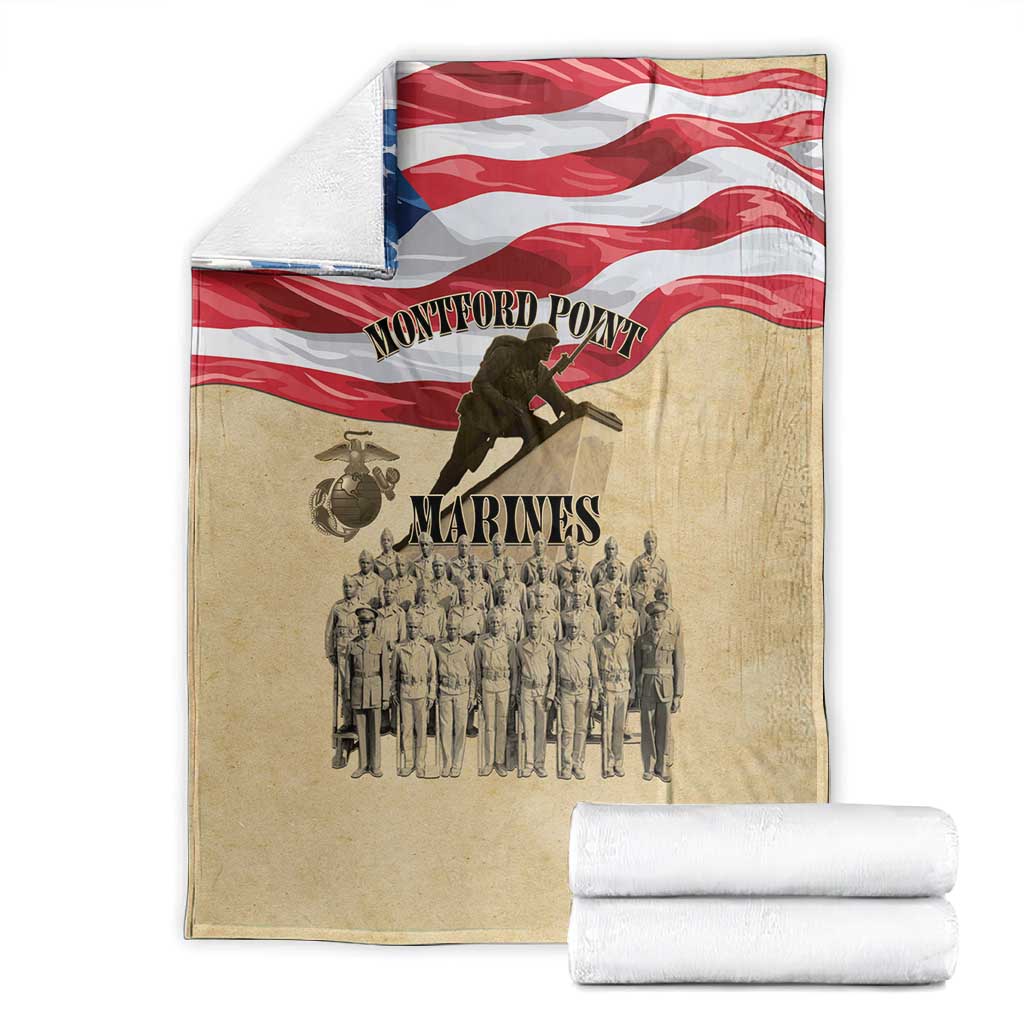 Montford Point Marines Legacy Blanket First Black U.S. Marines - African Pride