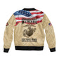 Montford Point Marines Legacy Bomber Jacket First Black U.S. Marines - African Pride