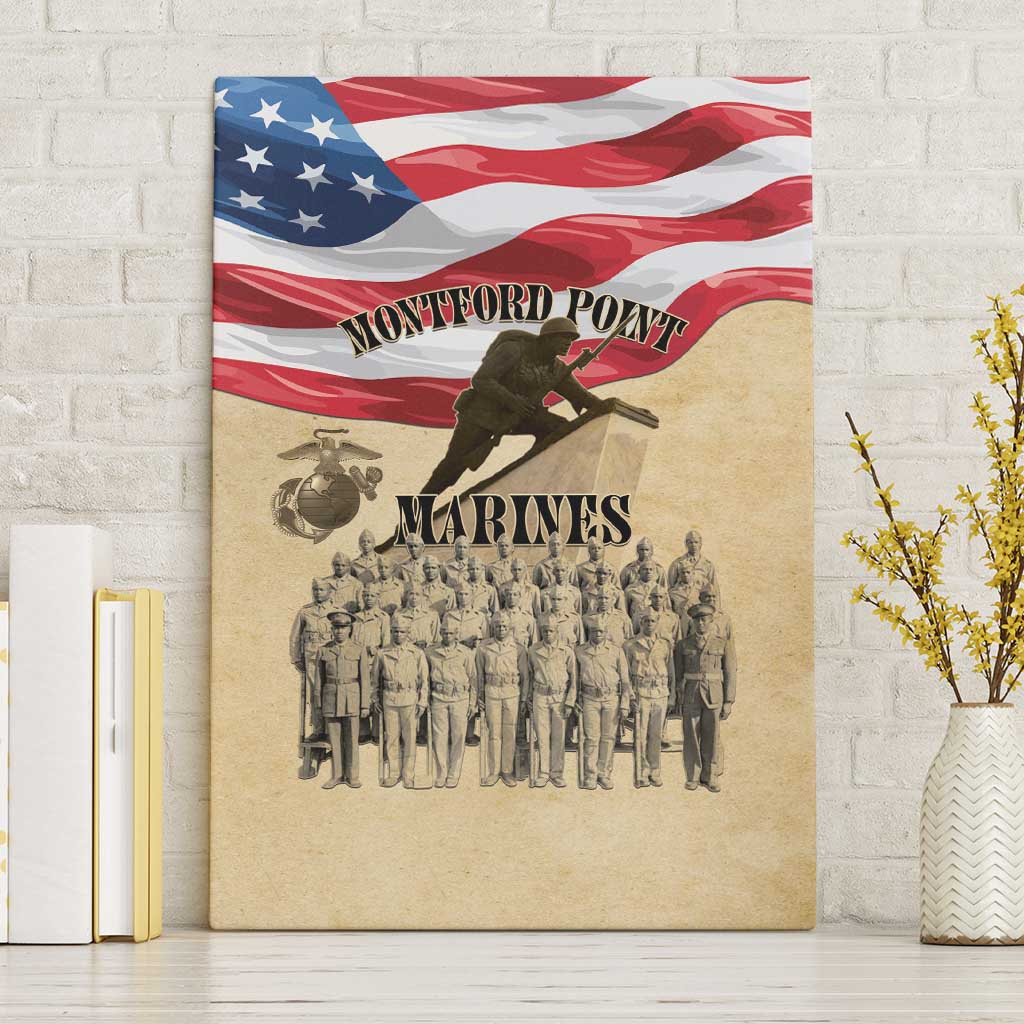 Montford Point Marines Legacy Canvas Wall Art First Black U.S. Marines - African Pride