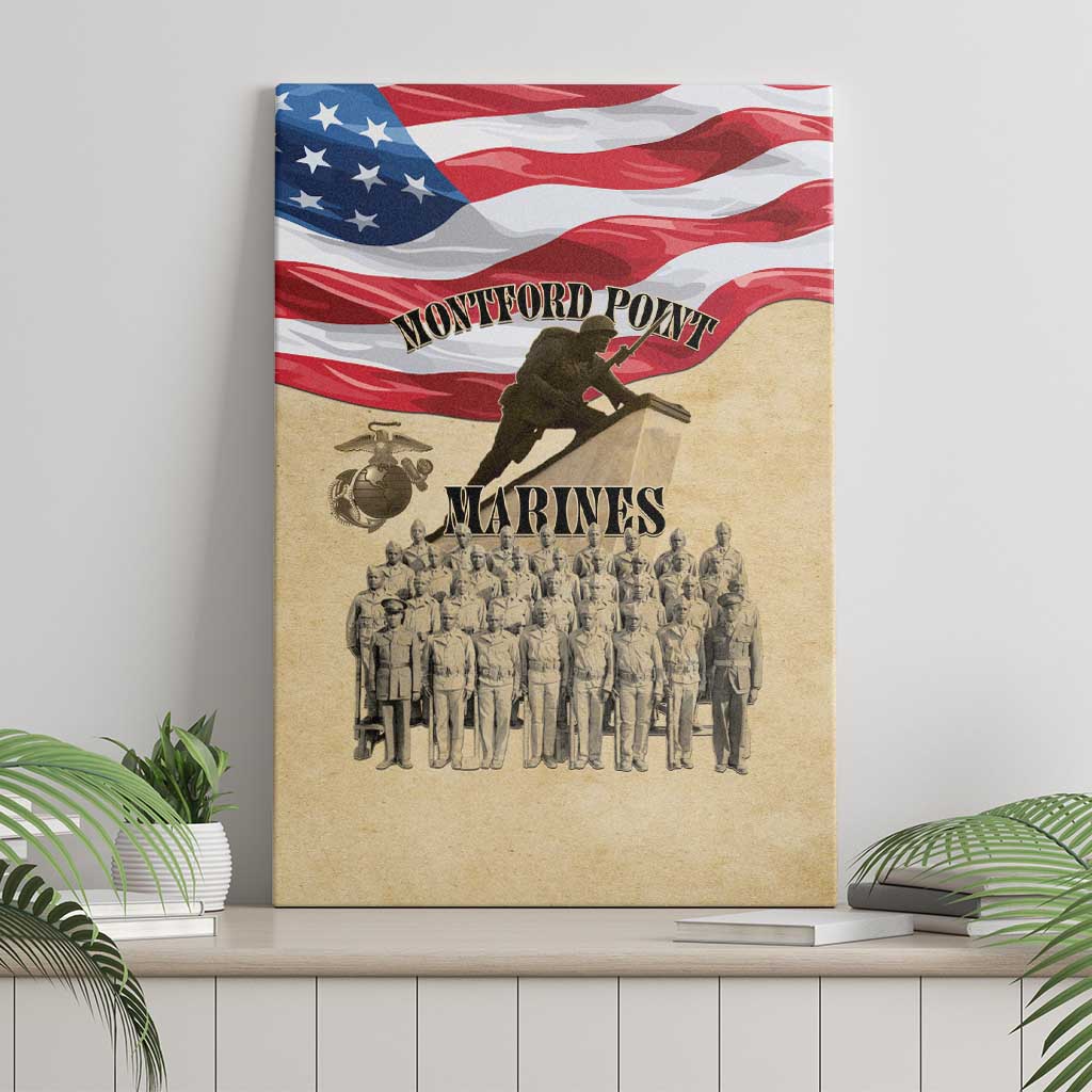 Montford Point Marines Legacy Canvas Wall Art First Black U.S. Marines - African Pride