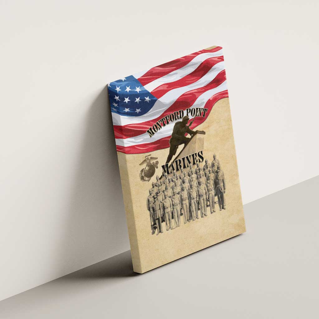 Montford Point Marines Legacy Canvas Wall Art First Black U.S. Marines - African Pride