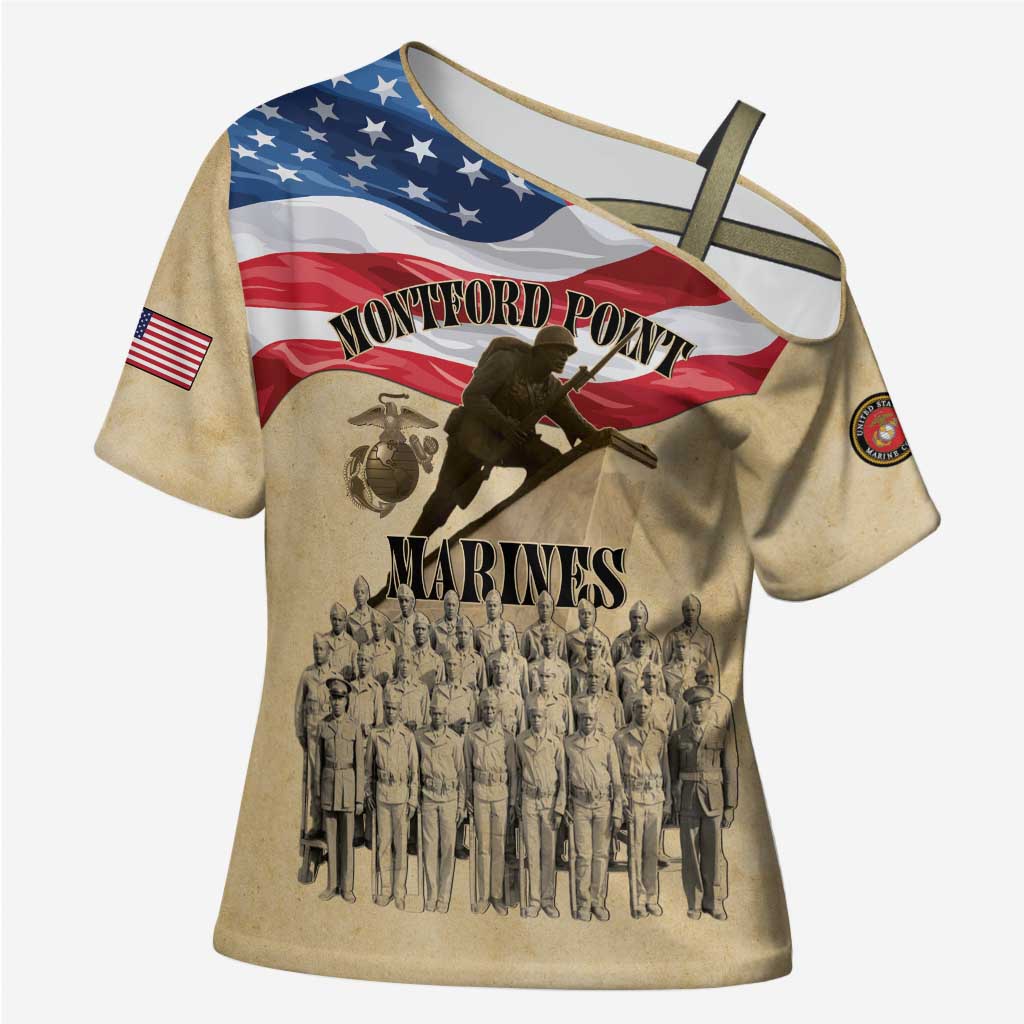 Montford Point Marines 1942-1949 Cross Shoulder Shirt The First Black Marines