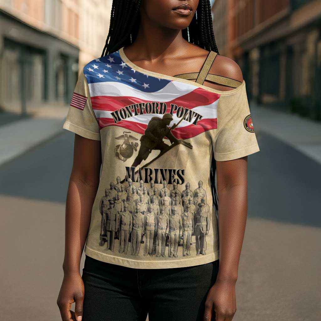 Montford Point Marines 1942-1949 Cross Shoulder Shirt The First Black Marines