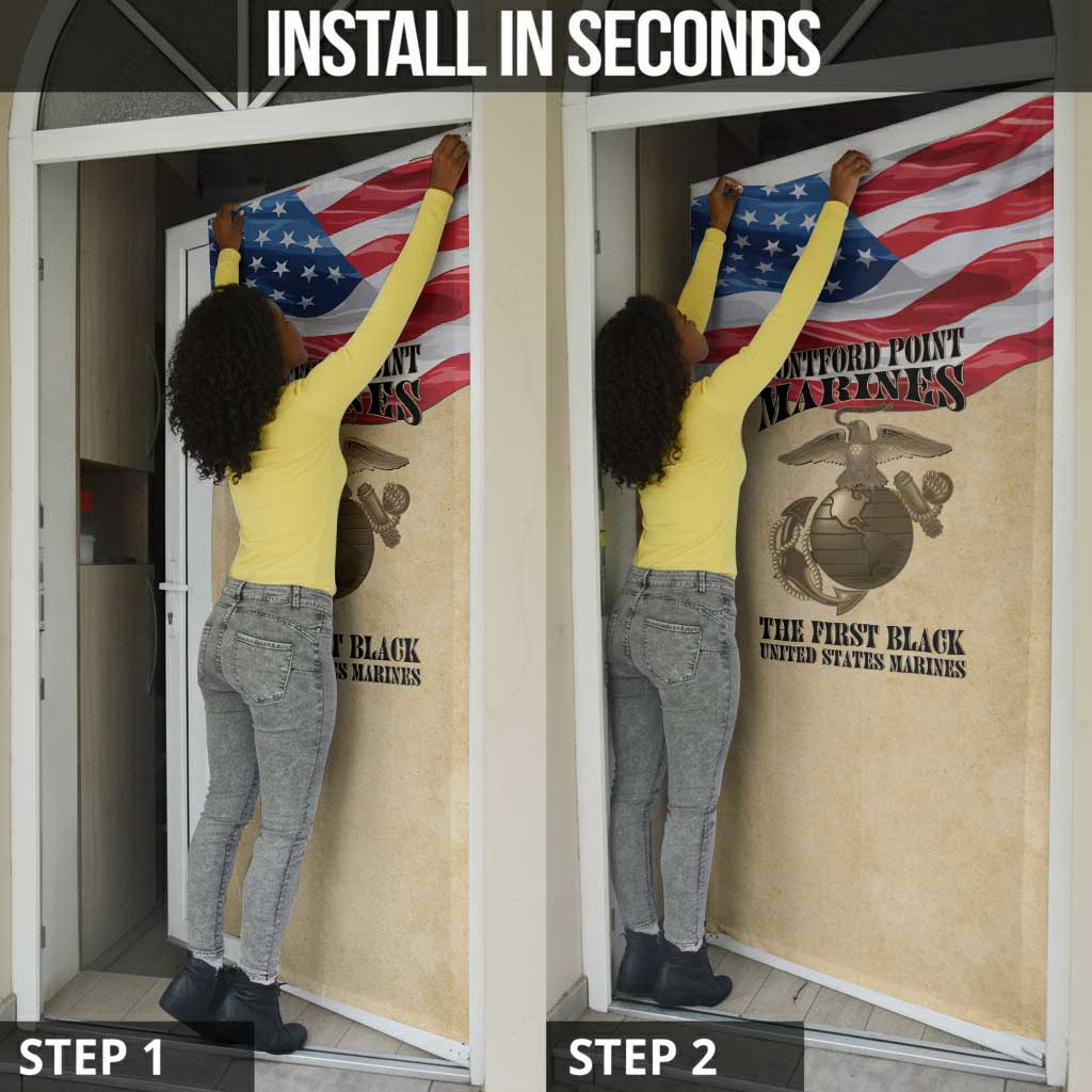 Montford Point Marines 1942-1949 Door Cover The First Black Marines