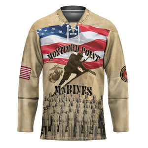 Montford Point Marines 1942-1949 Hockey Jersey The First Black Marines