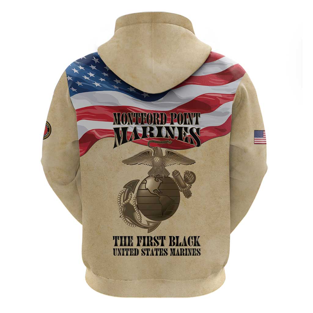 Montford Point Marines Legacy Hoodie First Black U.S. Marines - African Pride