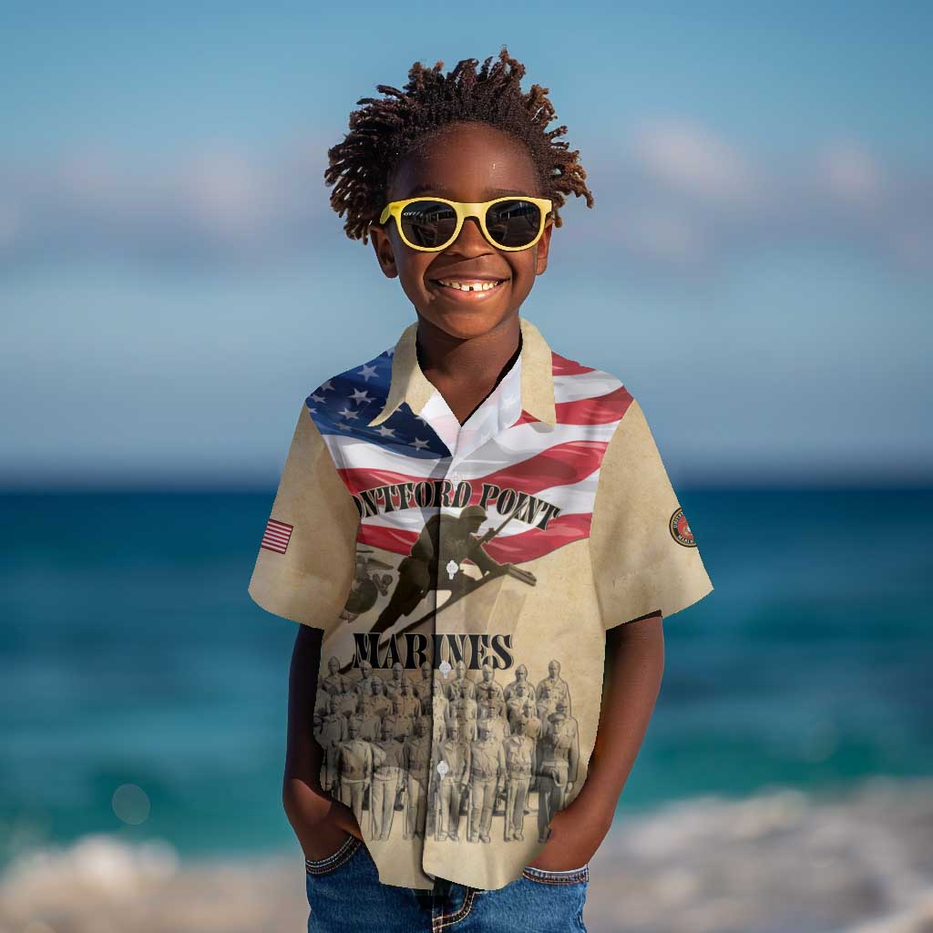 Montford Point Marines Legacy Kid Hawaiian Shirt First Black U.S. Marines - African Pride