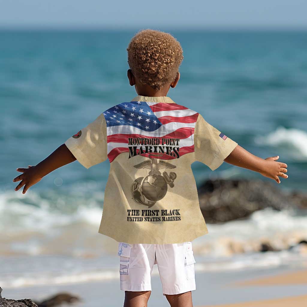 Montford Point Marines Legacy Kid Hawaiian Shirt First Black U.S. Marines - African Pride