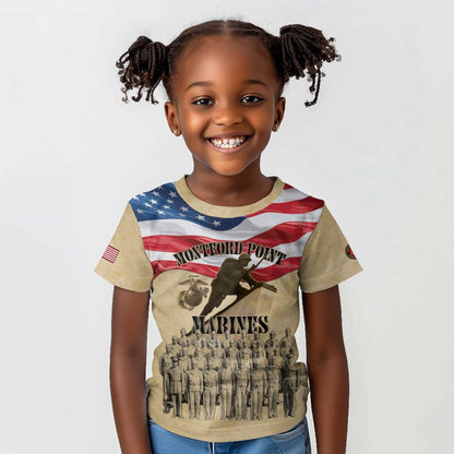 Montford Point Marines Legacy Kid T shirt First Black U.S. Marines - African Pride