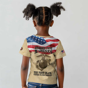 Montford Point Marines Legacy Kid T shirt First Black U.S. Marines - African Pride